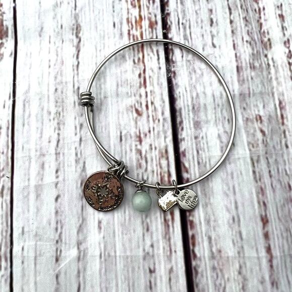 It's About The Journey Not About the Destinations Bangle Bracelet Pre-Loved - Picture 4 of 5